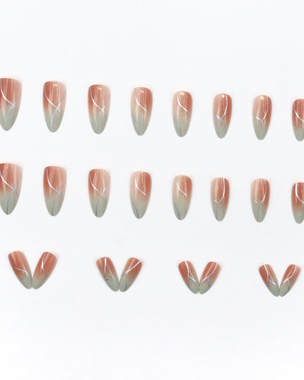 Elegant Minimalist Press-On Nail Set (24pcs) (DESIGN 7641)