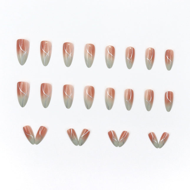 Elegant Minimalist Press-On Nail Set (24pcs) (DESIGN 7641)