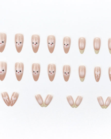 Elegant Minimalist Press-On Nail Set (24pcs) (DESIGN 7624)