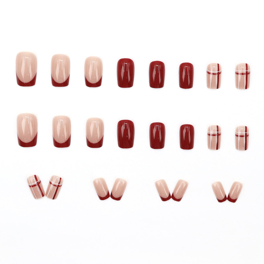 Elegant Minimalist Press-On Nail Set (24pcs) (DESIGN 7584)