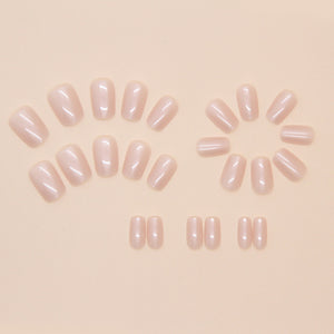 Elegant Minimalist Press-On Nail Set (24pcs) (DESIGN 7426)