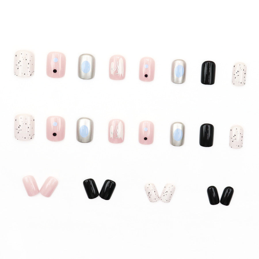 Elegant Minimalist Press-On Nail Set (24pcs) (DESIGN 7548)