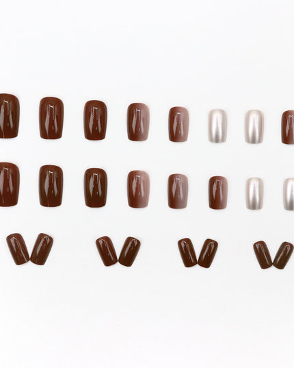 Elegant Minimalist Press-On Nail Set (24pcs) (DESIGN 7640)