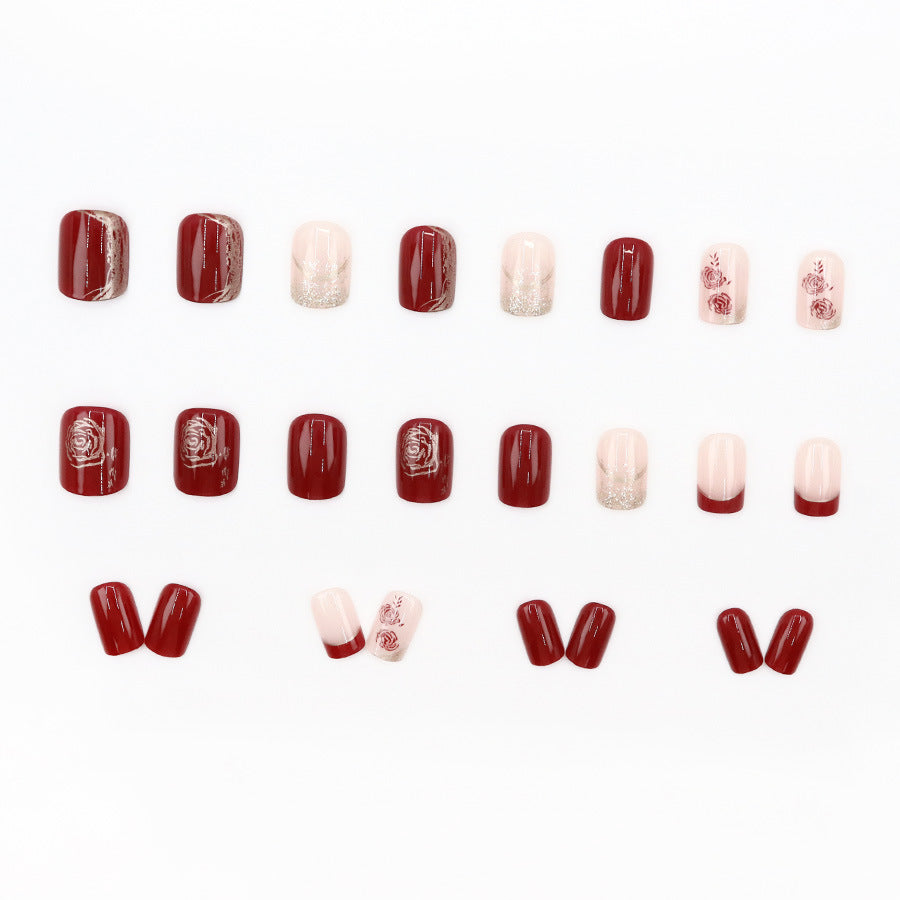 Elegant Minimalist Press-On Nail Set (24pcs) (DESIGN 7587)