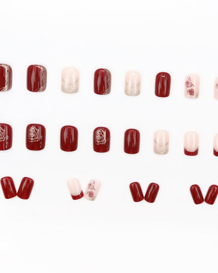Elegant Minimalist Press-On Nail Set (24pcs) (DESIGN 7587)