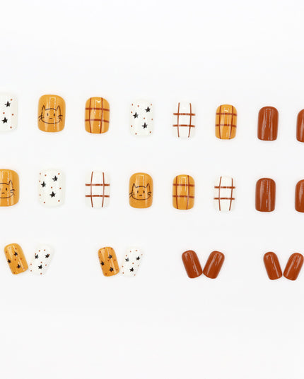 Elegant Minimalist Press-On Nail Set (24pcs) (DESIGN 7585)