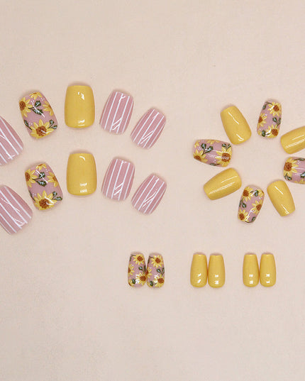 Elegant Minimalist Press-On Nail Set (24pcs) (DESIGN 7389)