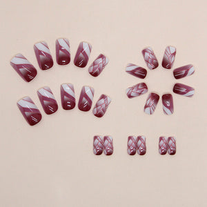 Elegant Minimalist Press-On Nail Set (24pcs) (DESIGN 7429)