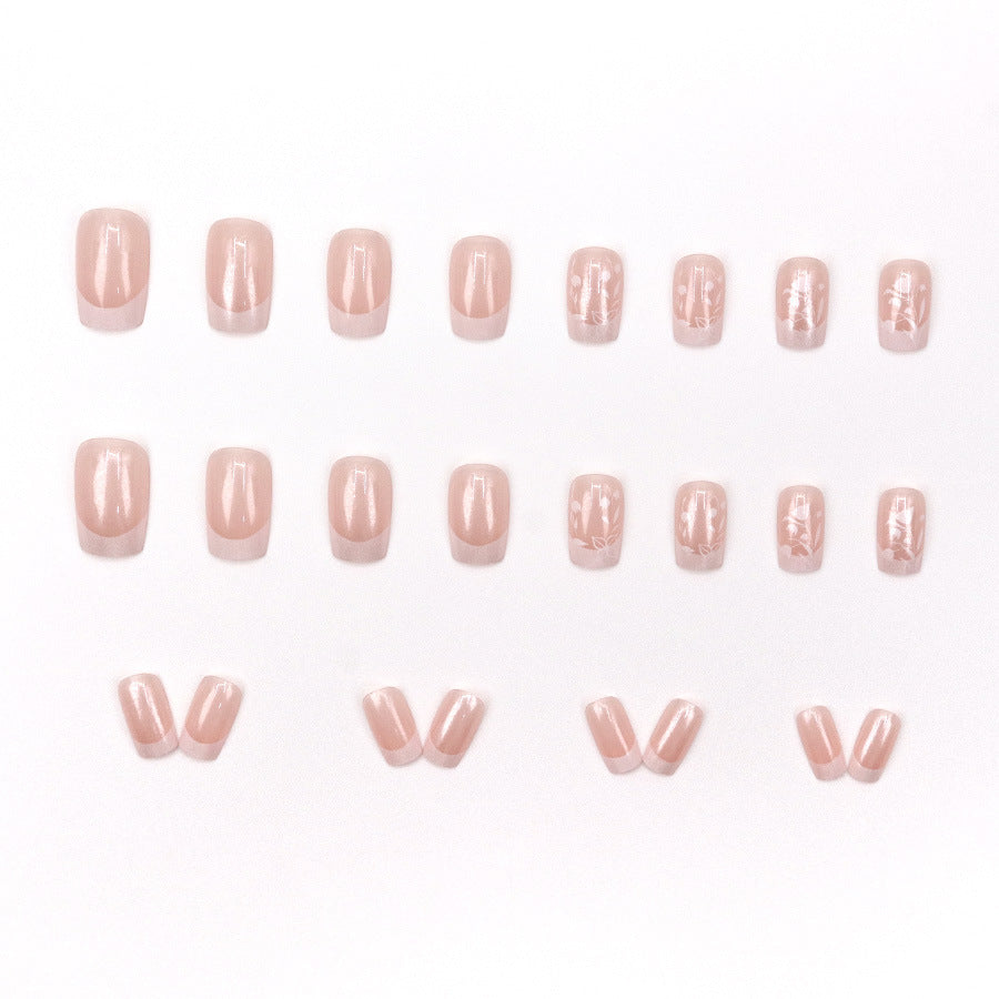 Elegant Minimalist Press-On Nail Set (24pcs) (DESIGN 7549)