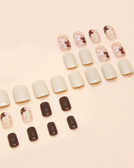 Elegant Minimalist Press-On Nail Set (24pcs) (DESIGN 7433)