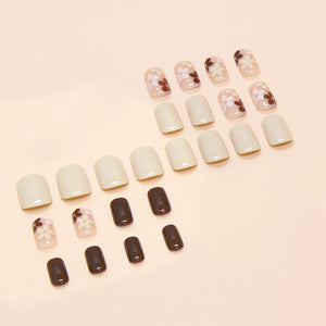 Elegant Minimalist Press-On Nail Set (24pcs) (DESIGN 7433)