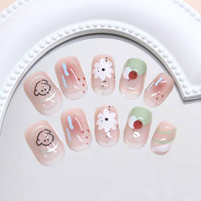 Elegant Minimalist Press-On Nail Set (24pcs) (DESIGN 7446)
