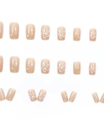 Elegant Minimalist Press-On Nail Set (24pcs) (DESIGN 7516)