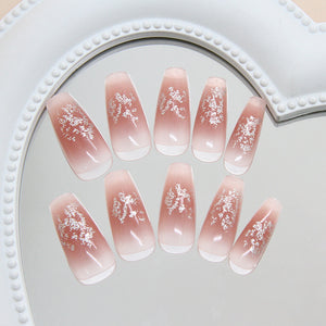 Elegant Minimalist Press-On Nail Set (24pcs) (DESIGN 7358)