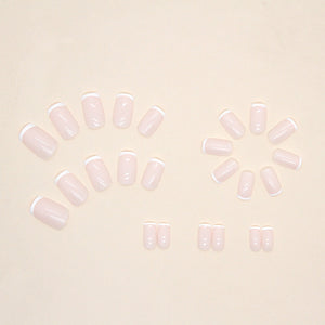 Elegant Minimalist Press-On Nail Set (24pcs) (DESIGN 7345)