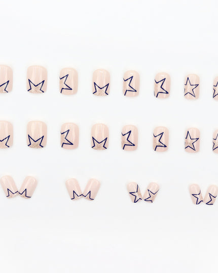 Elegant Minimalist Press-On Nail Set (24pcs) (DESIGN 7577)