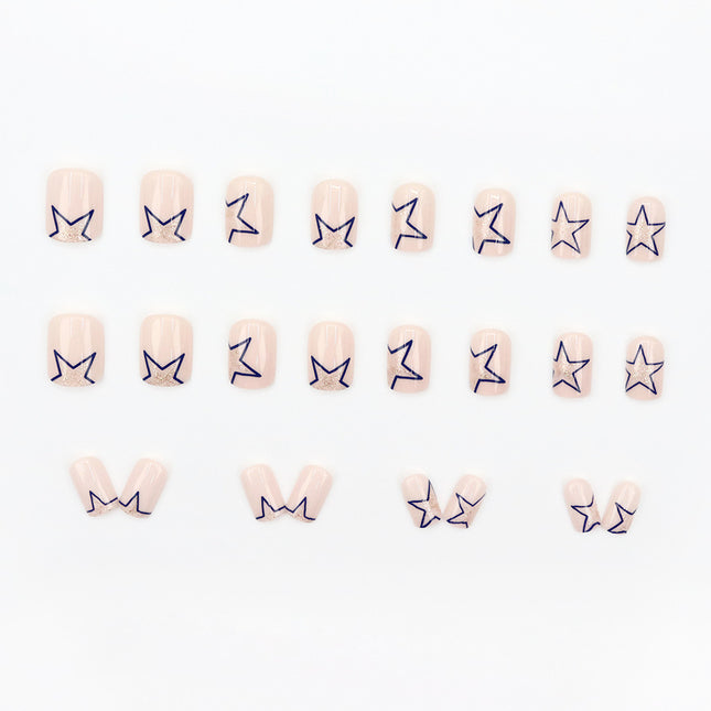 Elegant Minimalist Press-On Nail Set (24pcs) (DESIGN 7577)