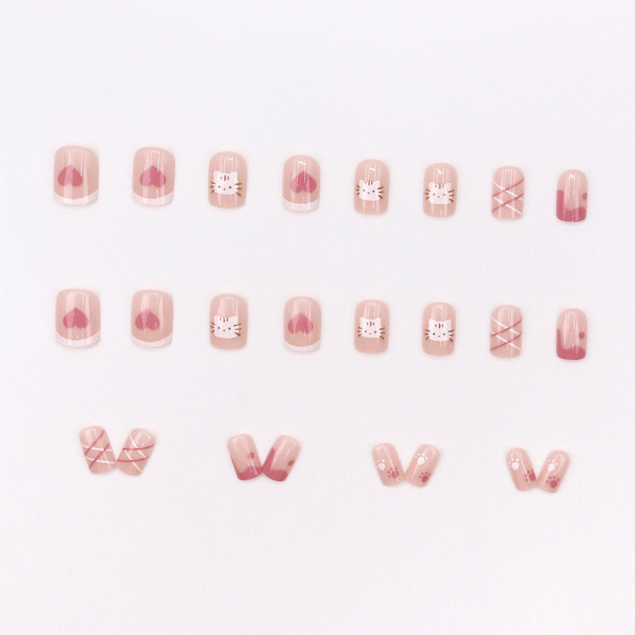 Elegant Minimalist Press-On Nail Set (24pcs) (DESIGN 7664)