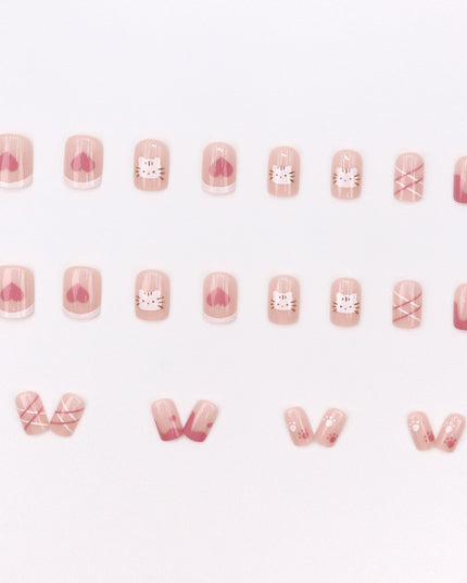 Elegant Minimalist Press-On Nail Set (24pcs) (DESIGN 7664)