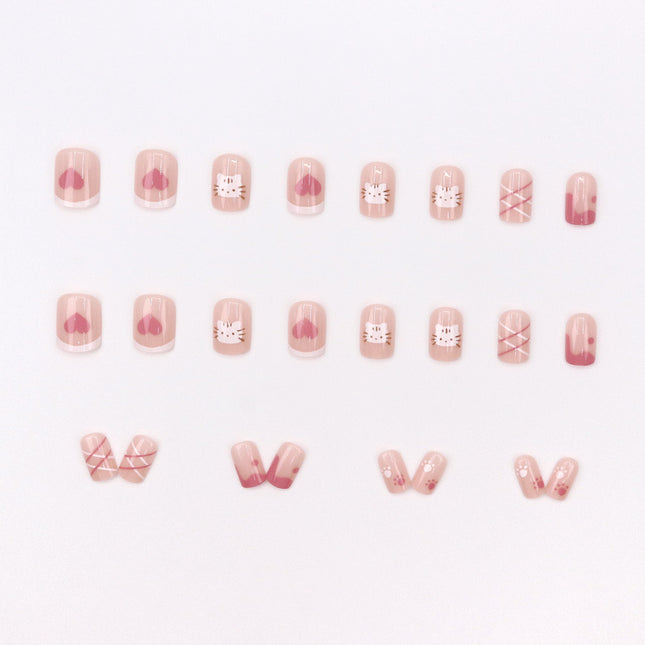 Elegant Minimalist Press-On Nail Set (24pcs) (DESIGN 7664)