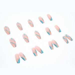 Elegant Minimalist Press-On Nail Set (24pcs) (DESIGN 7318)