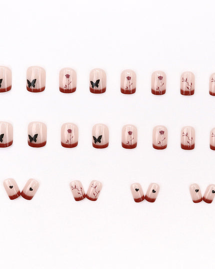 Elegant Minimalist Press-On Nail Set (24pcs) (DESIGN 7661)