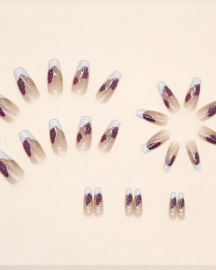 Elegant Minimalist Press-On Nail Set (24pcs) (DESIGN 7371)