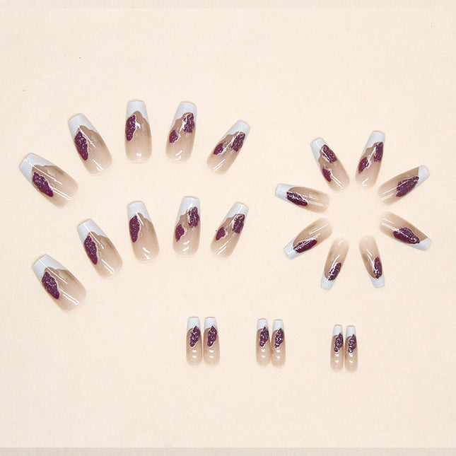 Elegant Minimalist Press-On Nail Set (24pcs) (DESIGN 7371)