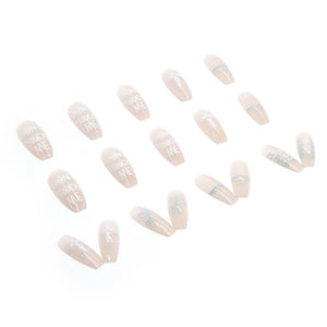 Elegant Minimalist Press-On Nail Set (24pcs) (DESIGN 7457)