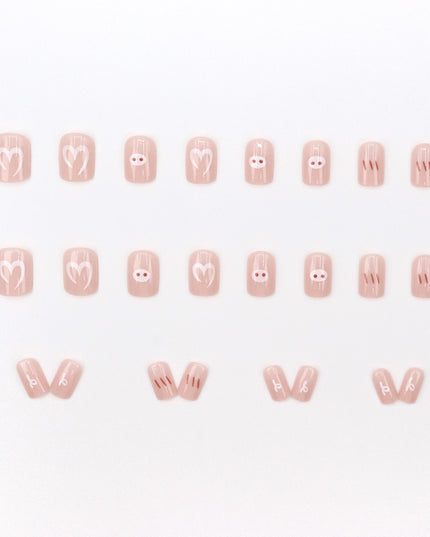 Elegant Minimalist Press-On Nail Set (24pcs) (DESIGN 7665)