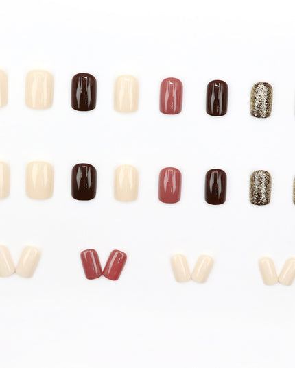Elegant Minimalist Press-On Nail Set (24pcs) (DESIGN 7552)