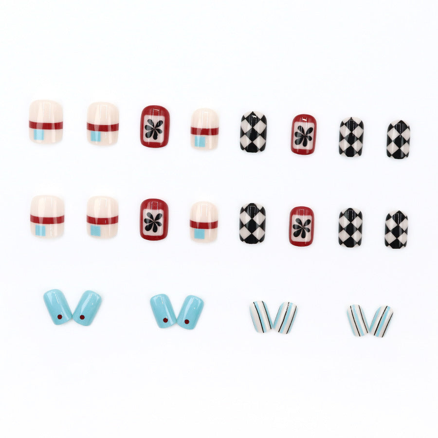 Elegant Minimalist Press-On Nail Set (24pcs) (DESIGN 7600)