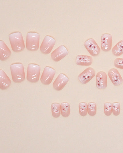 Elegant Minimalist Press-On Nail Set (24pcs) (DESIGN 7472)