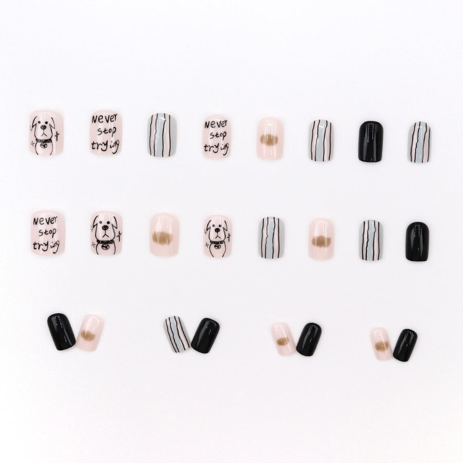 Elegant Minimalist Press-On Nail Set (24pcs) (DESIGN 7662)