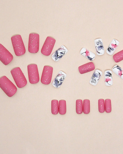Elegant Minimalist Press-On Nail Set (24pcs) (DESIGN 7481)