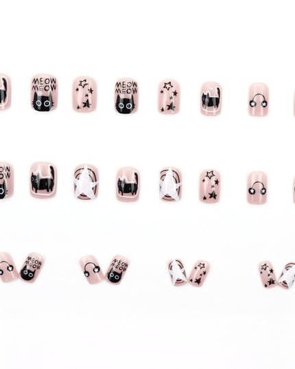 Elegant Minimalist Press-On Nail Set (24pcs) (DESIGN 7555)