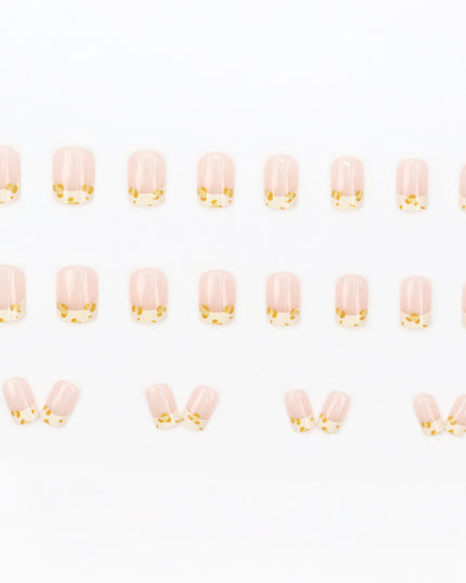 Elegant Minimalist Press-On Nail Set (24pcs) (DESIGN 7565)