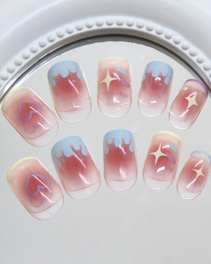 Elegant Minimalist Press-On Nail Set (24pcs) (DESIGN 7445)