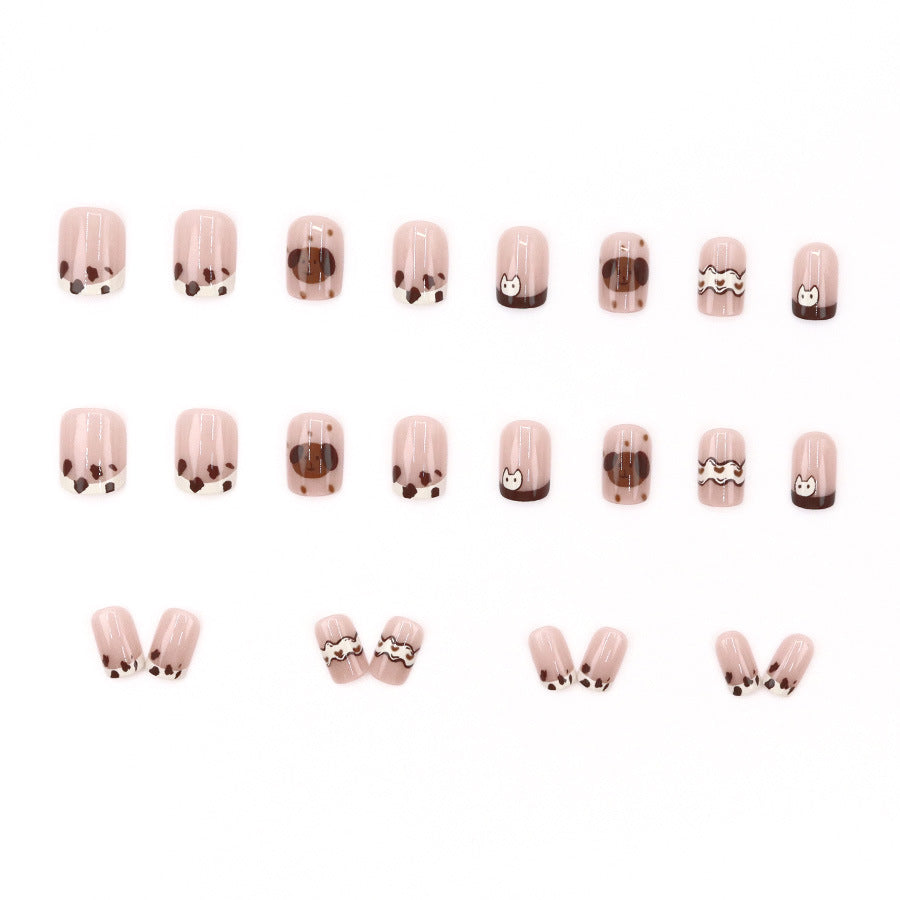 Elegant Minimalist Press-On Nail Set (24pcs) (DESIGN 7619)