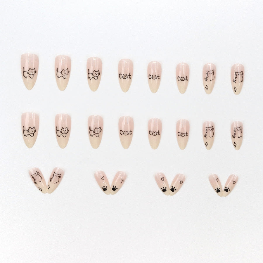 Elegant Minimalist Press-On Nail Set (24pcs) (DESIGN 7629)