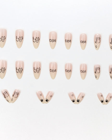 Elegant Minimalist Press-On Nail Set (24pcs) (DESIGN 7629)