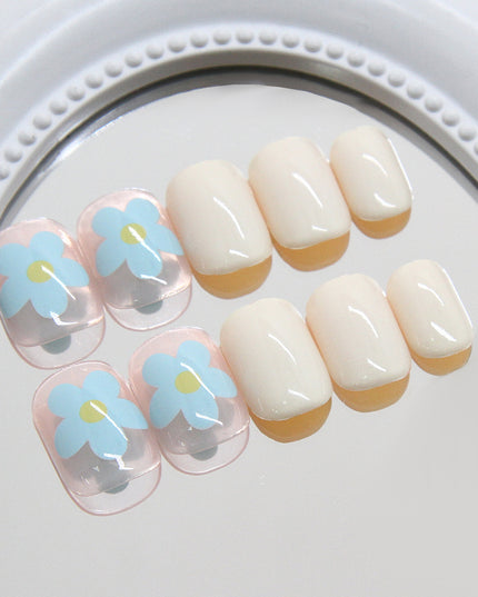 Elegant Minimalist Press-On Nail Set (24pcs) (DESIGN 7444)