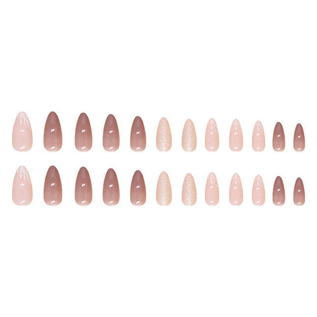 Elegant Minimalist Press-On Nail Set (24pcs) (DESIGN 7478)