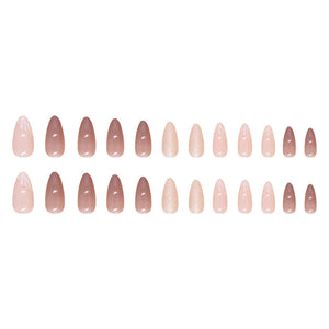 Elegant Minimalist Press-On Nail Set (24pcs) (DESIGN 7478)