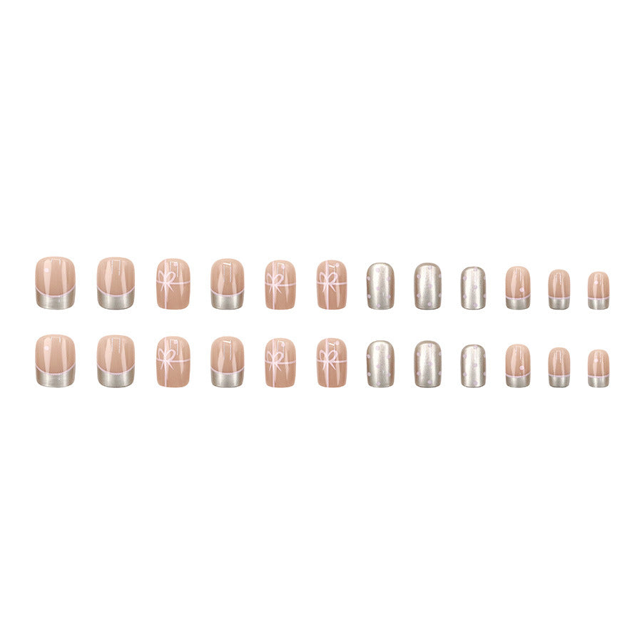 Elegant Minimalist Press-On Nail Set (24pcs) (DESIGN 7657)