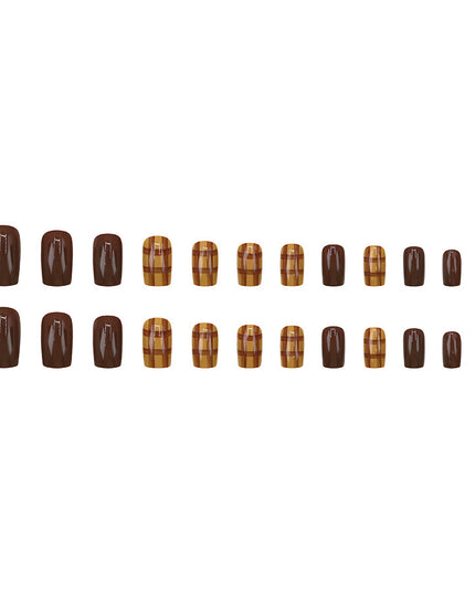 Elegant Minimalist Press-On Nail Set (24pcs) (DESIGN 7648)