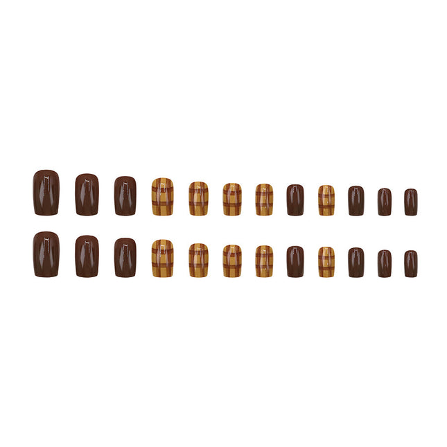 Elegant Minimalist Press-On Nail Set (24pcs) (DESIGN 7648)