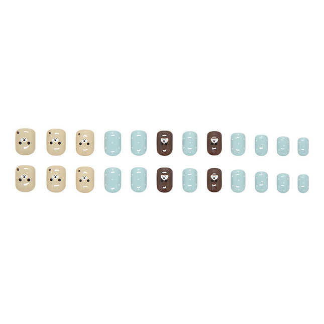 Elegant Minimalist Press-On Nail Set (24pcs) (DESIGN 7313)