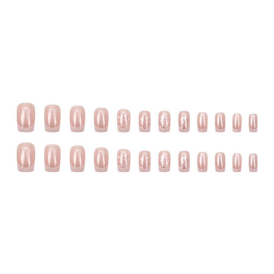 Elegant Minimalist Press-On Nail Set (24pcs) (DESIGN 7549)