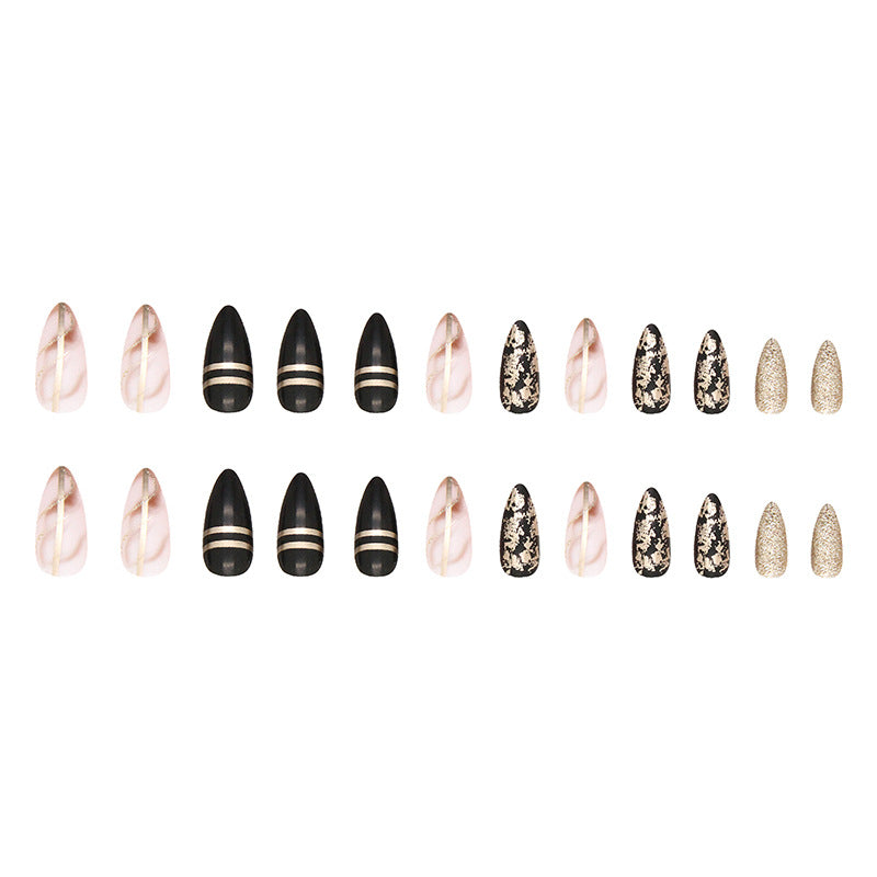Elegant Minimalist Press-On Nail Set (24pcs) (DESIGN 7475)